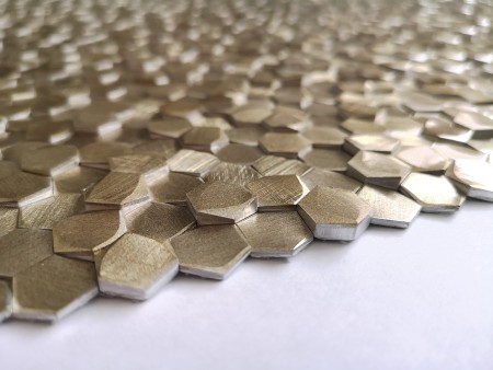 Мозаика Caramelle Mosaic Aluminium 3D Hexagon Gold 8x14x6 Мозаика Caramelle Mosaic Aluminium 3D Hexagon Gold 8x14x6