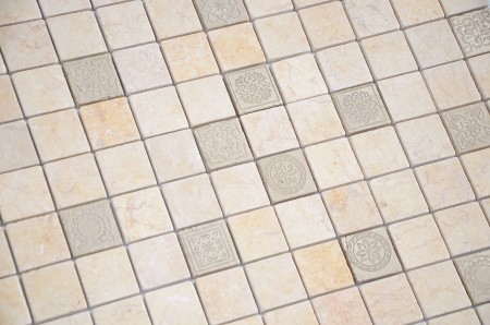 Мозаика Caramelle Mosaic Art Botticino MAT 48x48x8 Мозаика Caramelle Mosaic Art Botticino MAT 48x48x8