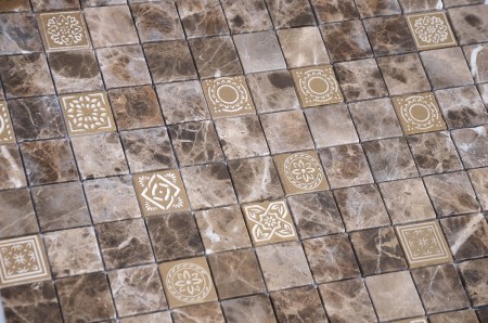 Мозаика Caramelle Mosaic Art Emperador Dark MAT 48x48x8 Мозаика Caramelle Mosaic Art Emperador Dark MAT 48x48x8