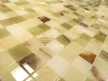 Мозаика Caramelle Mosaic Onice Jade Verde POL 23x23x7 арт. 00-00002538 Мозаика Caramelle Mosaic Onice Jade Verde POL 23x23x7 арт. 00-00002538