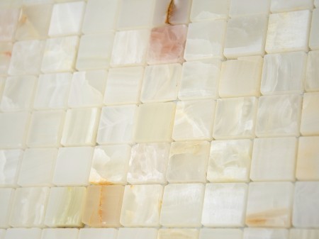  Caramelle Mosaic Onice Jade Bianco POL 23x23x7 . 00-00002536