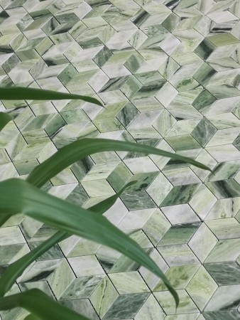  Caramelle Mosaic Onice Verde oliva POL diamond 96x55x7 . 00-00003760