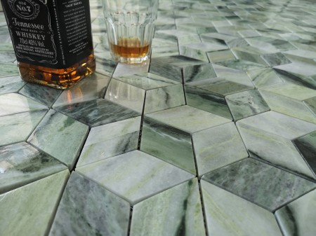  Caramelle Mosaic Onice Verde oliva POL diamond 96x55x7 . 00-00003760