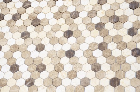  Caramelle Mosaic Pietra Mix 1 MAT hex 18x30x6