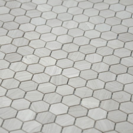 Мозаика Caramelle Mosaic Travertino silver MAT hex 18x30x6 (ПУ) Мозаика Caramelle Mosaic Travertino silver MAT hex 18x30x6 (ПУ)