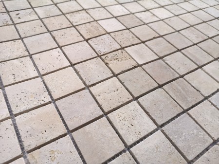 ������� Caramelle Mosaic Travertino Beige MAT 48x48x7 ���. 00-00003782