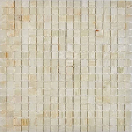 Мозаика Pixel Mosaic White onyx, чип 15x15 мм, сетка 305х305х6 мм, Полированная арт. PIX 200 Мозаика Pixel Mosaic White onyx, чип 15x15 мм, сетка 305х305х6 мм, Полированная арт. PIX 200